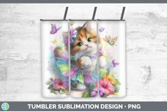 GorgeousCats Rainbow Summer Tumbler design.