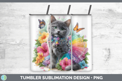 GorgeousCats Rainbow Summer Tumbler design.