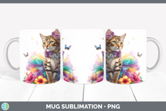 GorgeousCats Rainbow Summer Mug Wrap design.
