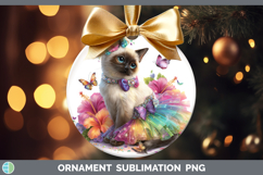 GorgeousCats Rainbow Summer Ornament design.