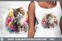 GorgeousCats Rainbow Summer Shirt design.