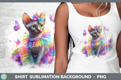 GorgeousCats Rainbow Summer Shirt design.