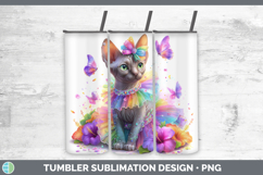 GorgeousCats Rainbow Summer Tumbler design.