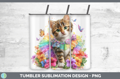GorgeousCats Rainbow Summer Tumbler design.