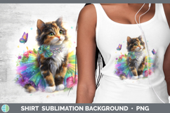 GorgeousCats Rainbow Summer Shirt design.