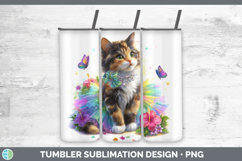 GorgeousCats Rainbow Summer Tumbler design.