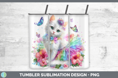 GorgeousCats Rainbow Summer Tumbler design.