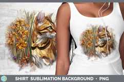 GorgeousCats Stained Glass Wild Flowers Shirt design.