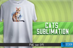 Cats Sublimation Design |Funny Cat Sublimation Design Product Image 1