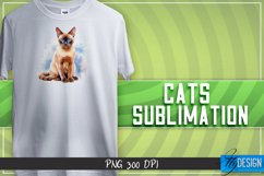 Cats Sublimation Design |Funny Cat Sublimation Design Product Image 1