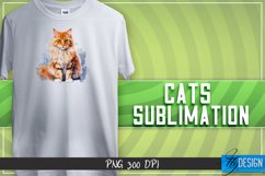 Cats Sublimation Design |Funny Cat Sublimation Design Product Image 1