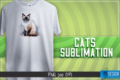 Cats Sublimation Design |Funny Cat Sublimation Design Product Image 1