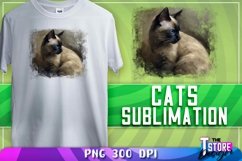Cats Sublimation | Cat Sublimation PNG Design | Animals PNG Product Image 1