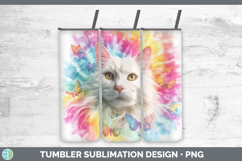 GorgeousCats Tie Dye Tumbler design.