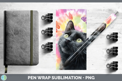 GorgeousCats Tie Dye Pen Wrap design.