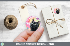 GorgeousCats Tie Dye Stickers design.