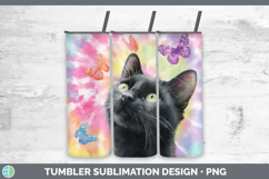 GorgeousCats Tie Dye Tumbler design.