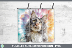 GorgeousCats Tie Dye Tumbler design.