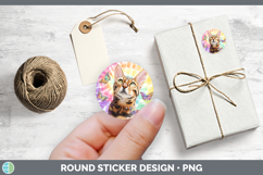 GorgeousCats Tie Dye Stickers design.