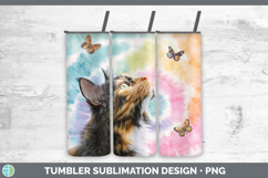 GorgeousCats Tie Dye Tumbler design.
