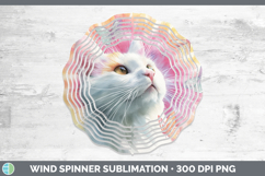 GorgeousCats Tie Dye Wind Spinner design.