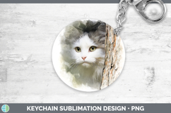 GorgeousCats Tree Peek Keychain design.