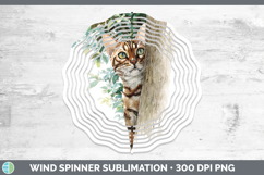 GorgeousCats Tree Peek Wind Spinner design.