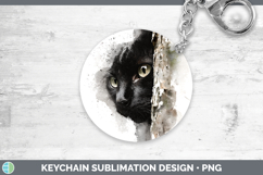 GorgeousCats Tree Peek Keychain design.