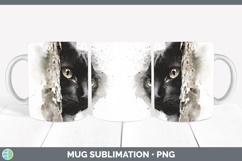 GorgeousCats Tree Peek Mug Wrap design.