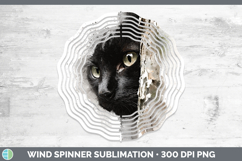 GorgeousCats Tree Peek Wind Spinner design.