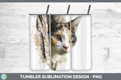 GorgeousCats Tree Peek Tumbler design.