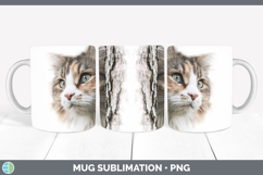 GorgeousCats Tree Peek Mug Wrap design.
