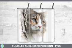 GorgeousCats Tree Peek Tumbler design.