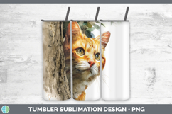 GorgeousCats Tree Peek Tumbler design.