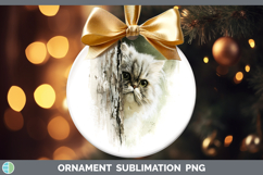 GorgeousCats Tree Peek Ornament design.