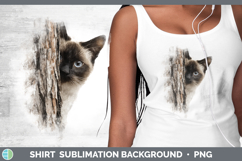 GorgeousCats Tree Peek Shirt design.