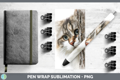 GorgeousCats Tree Peek Pen Wrap design.