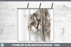 GorgeousCats Tree Peek Tumbler design.