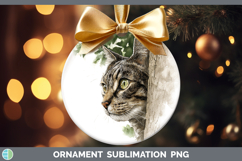 GorgeousCats Tree Peek Ornament design.