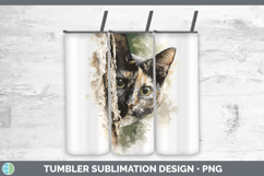 GorgeousCats Tree Peek Tumbler design.