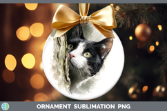 GorgeousCats Tree Peek Ornament design.