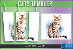 Cats Tumbler Sublimation|Animal 20 Oz Tumbler Design|Cats Product Image 1