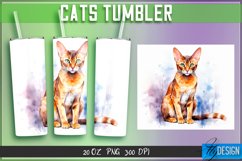 Cats Tumbler Sublimation|Animal 20 Oz Tumbler Design|Cats Product Image 1