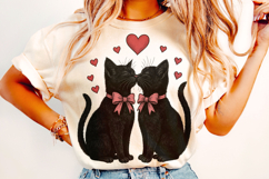 Cat Valentine's Day PNG, Cat Mom PNG, Cat Lover PNG, Xoxo Product Image 1