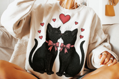 Cat Valentine's Day PNG, Cat Mom PNG, Cat Lover PNG, Xoxo Product Image 2