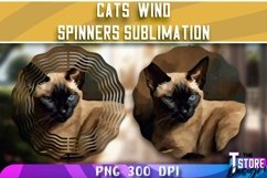 Cats Wind Spinners Sublimation Bundle|Cats PNG v.2 Product Image 4