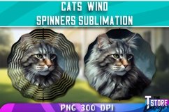 Cats Wind Spinners Sublimation Bundle|Cats PNG v.1 Product Image 6