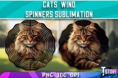 Cats Wind Spinners Sublimation Bundle|Cats PNG v.1 Product Image 7