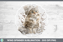 GorgeousCats Winter Knit Hat Wind Spinner design.