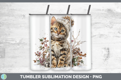 GorgeousCats Winter Knit Hat Tumbler design.